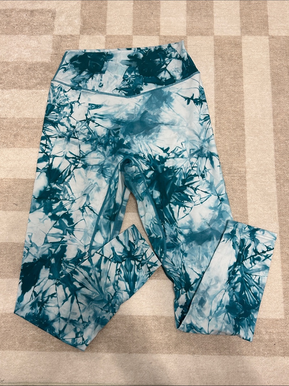 Vitality No Front Seam Teal Blue Leggings
